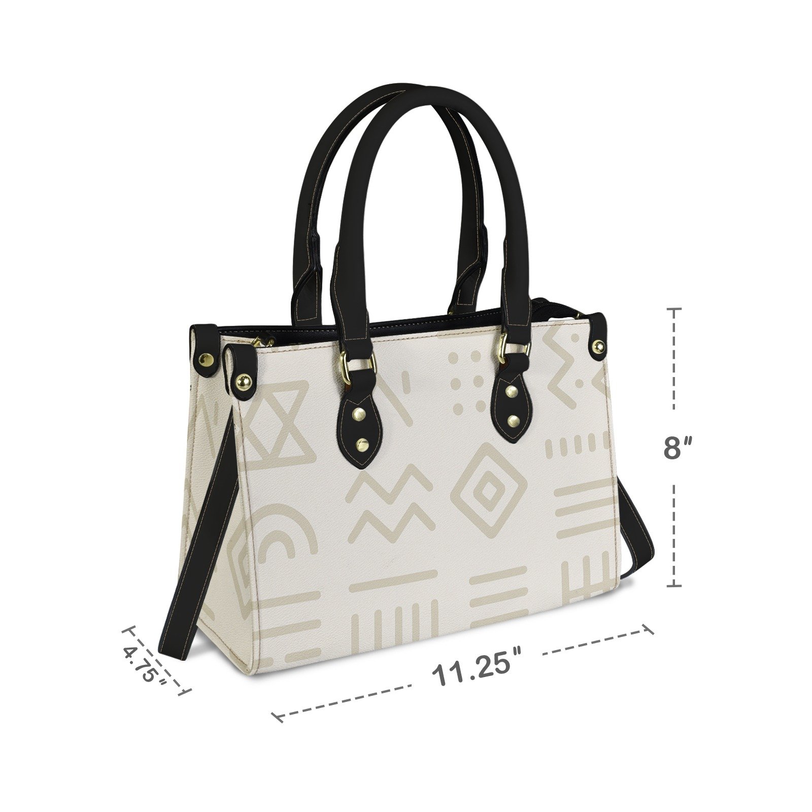 9abeb7333ac63e19d8b790181a9e2f91.jpg Sac à main L’Amana Épure | Blanc & Motif Ethnique Chic | Maïa Muto – Image 7