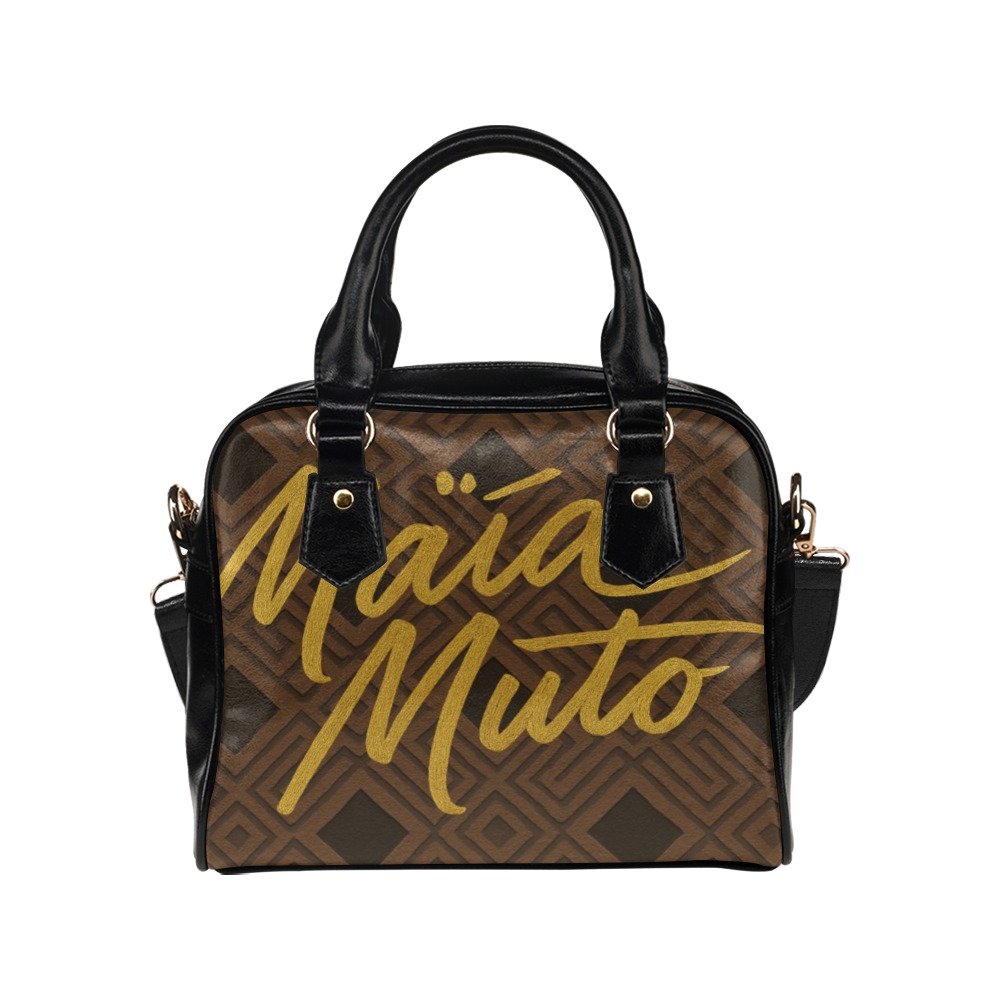 ee5a8ecb75b38b88115814682436ca48.jpg Sac L'Amana Signature Brun | Motif Ethnique Doré | Maïa Muto – Image 4