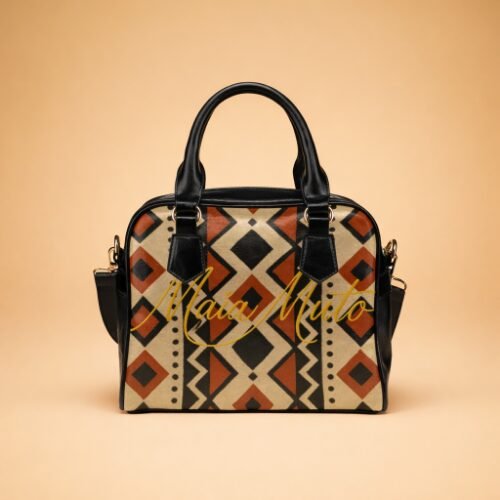 Sac à main pour femme avec imprimé africain style bogolan