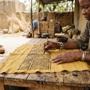 L'Histoire du Motif Bogolan : De la Tradition à la Mode Moderne bogolan craft process